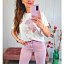 Camiseta Corazones Malva